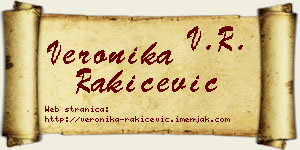 Veronika Rakićević vizit kartica